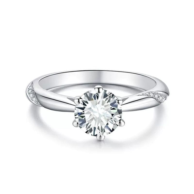 Anel Solitário Moissanite