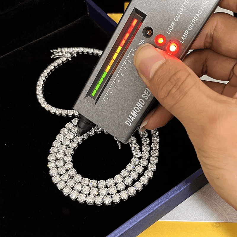 Colar Riviera Moissanite em Prata 925 Banhado Ouro 18k - Arbo joias