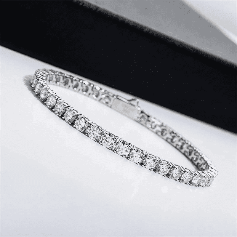 Pulseira Riviera Moissanite 4mm