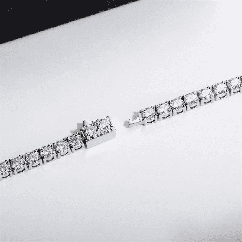 Pulseira Riviera Moissanite 4mm