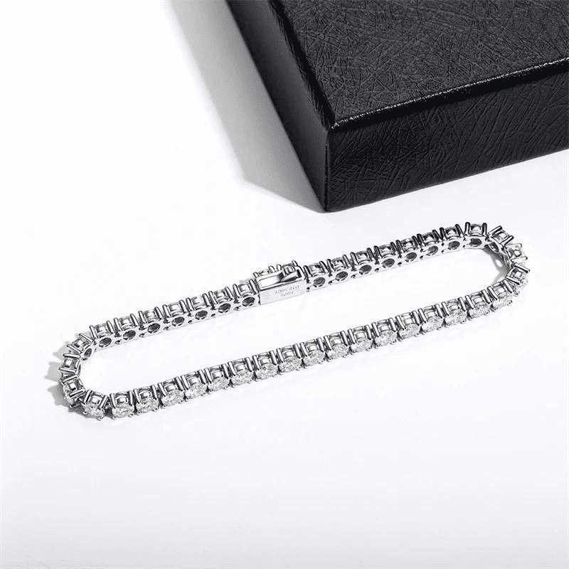 Pulseira Riviera Moissanite 4mm