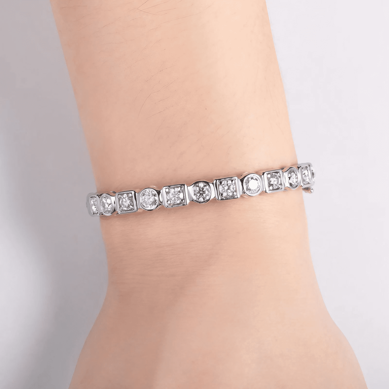 Pulseira Riviera Moissanite 4.5mm