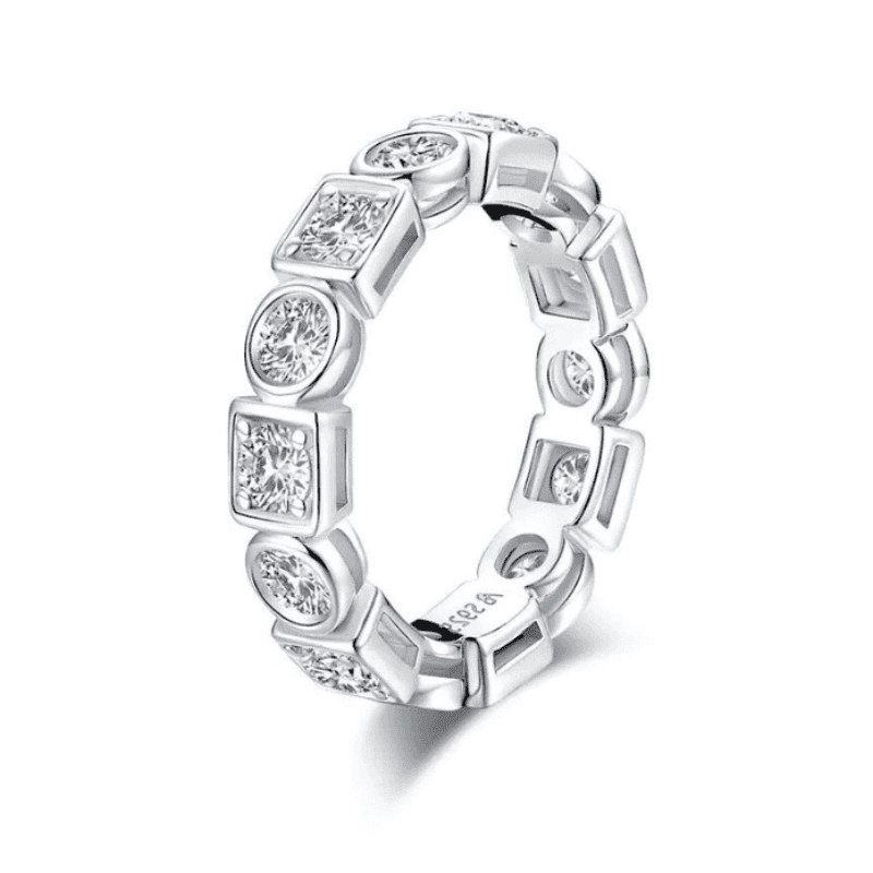 Aliança Eternity Moissanite 2.8 quilates