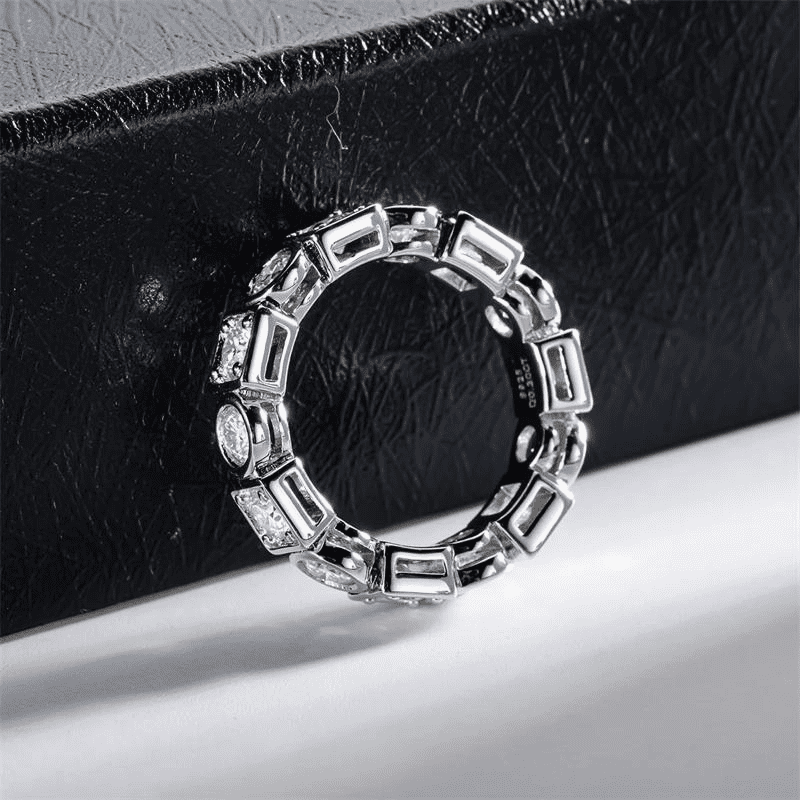 Aliança Eternity Moissanite 2.8 quilates