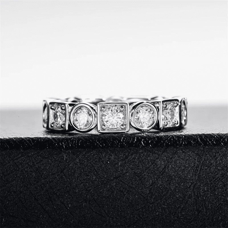 Aliança Eternity Moissanite 2.8 quilates