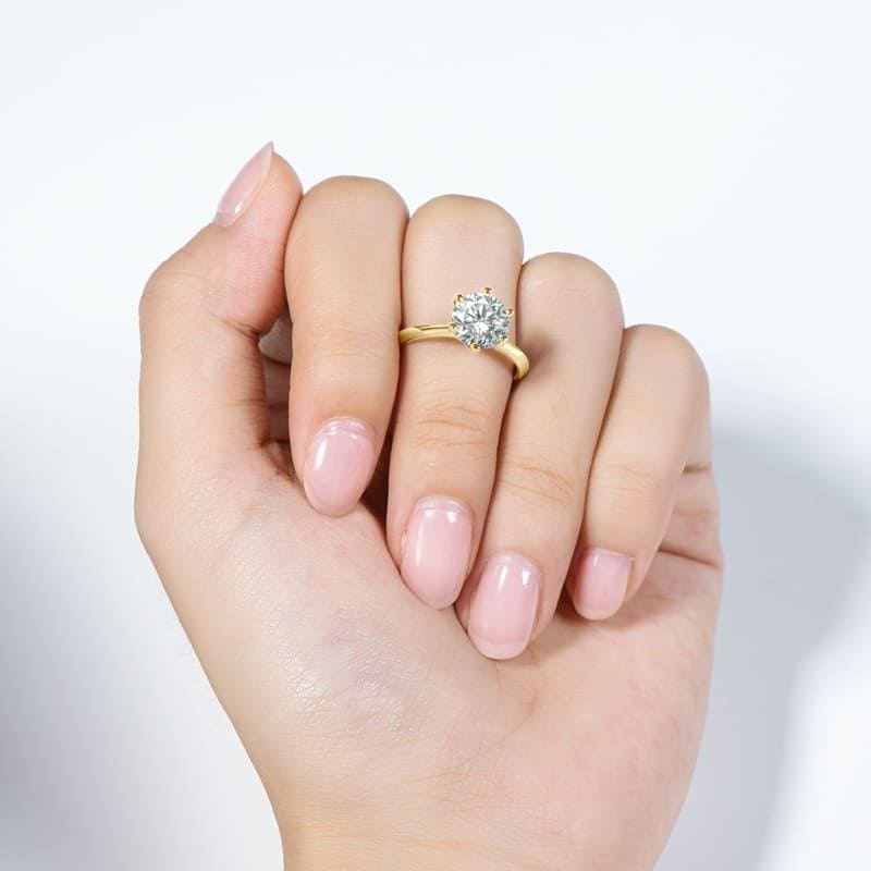 Anel- Solitario-Classico-Moissanite