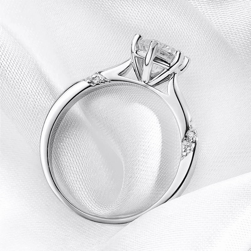 Anel Solitário Moissanite