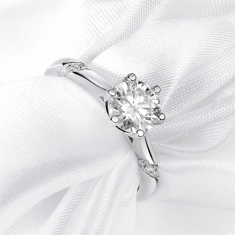 Anel Solitário Moissanite