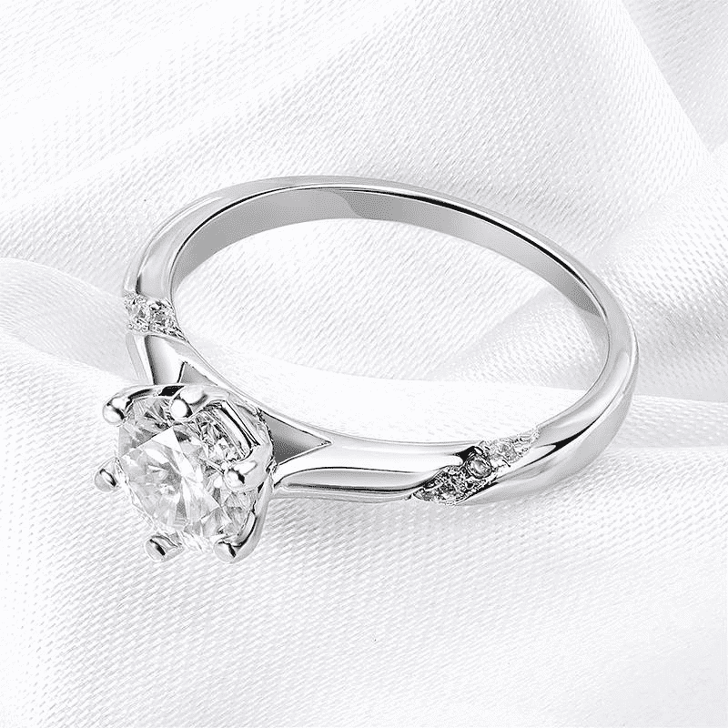 Anel Solitário Moissanite