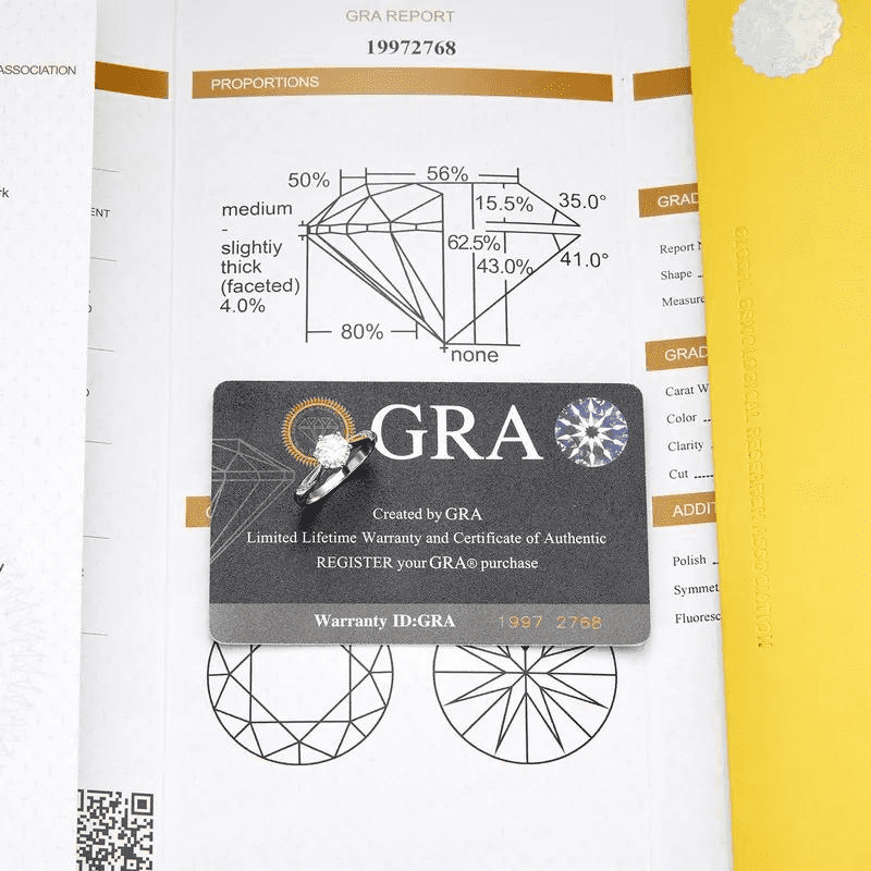 Anel Solitário Moissanite