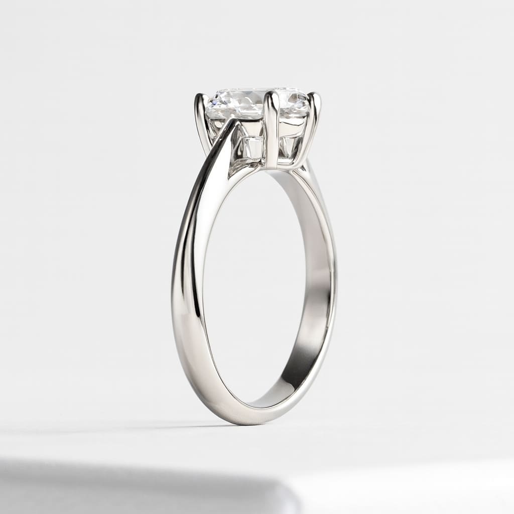 Anel Solitário Pear Moissanite 2 quilates