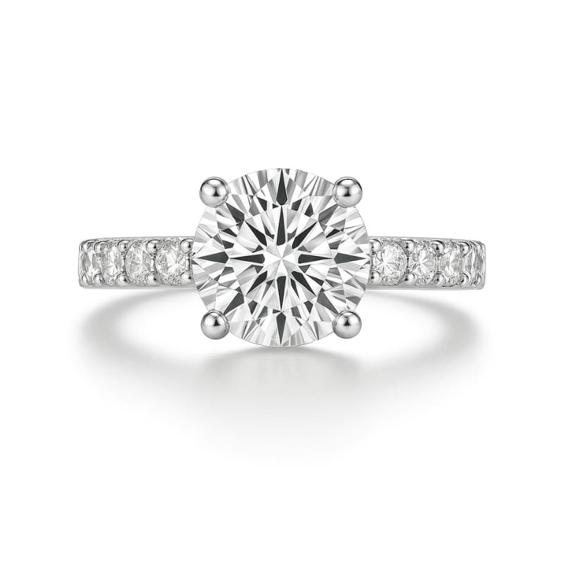 Anel de noivado Moissanite 4.3 quilates