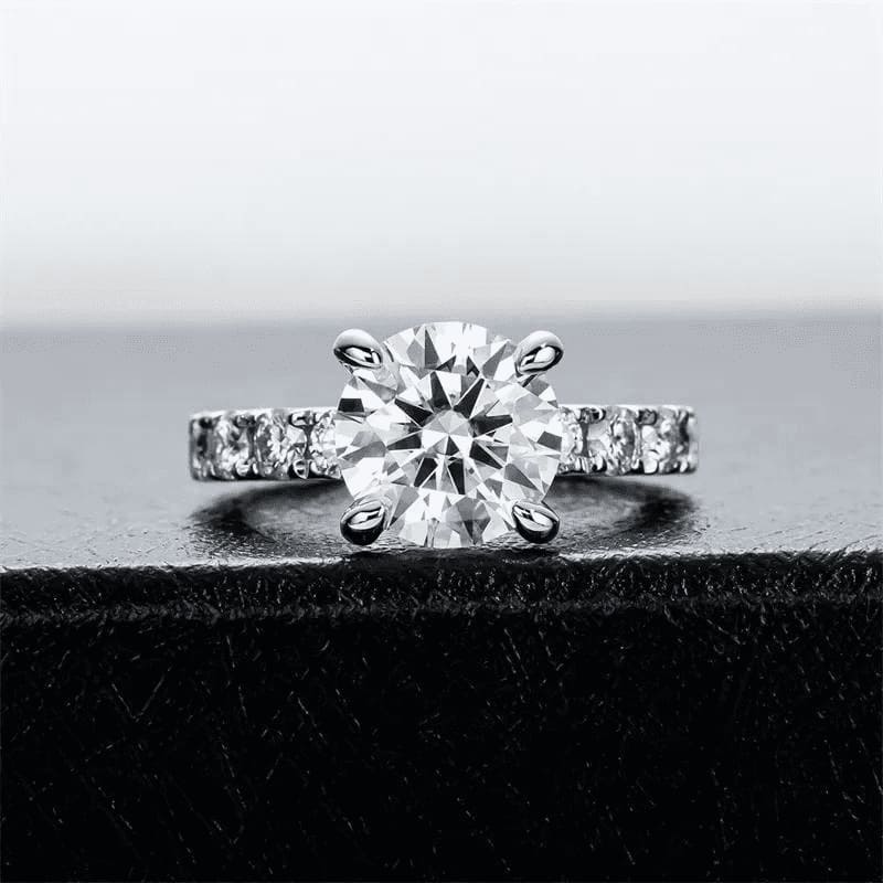 Anel de noivado Moissanite 4.3 quilates