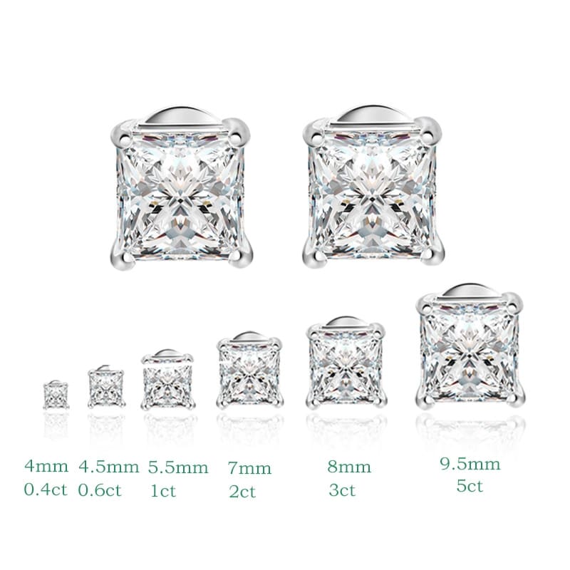 Brinco Ponto de Luz Moissanite - Princesa