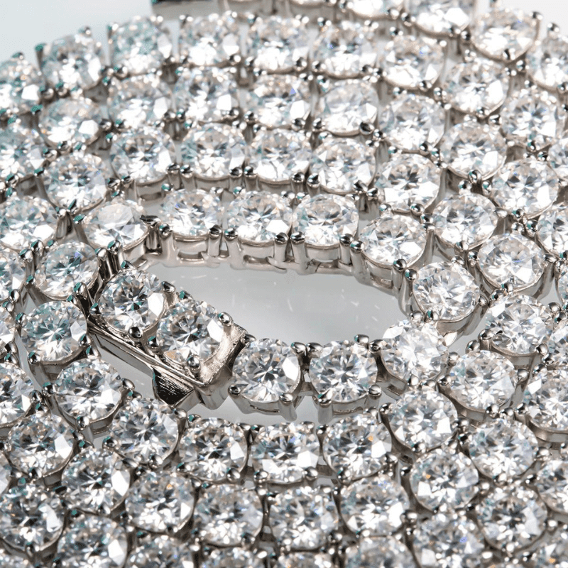 Colar Riviera Moissanite em Prata 925 Banhado Ouro 18k - Arbo joias