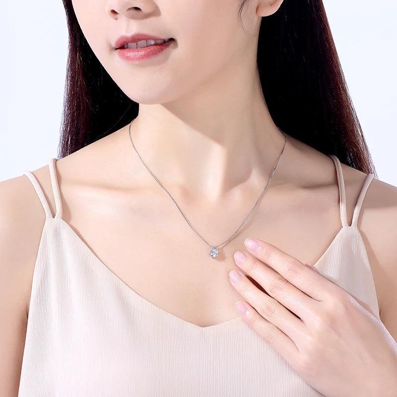 Colar Ponto de Luz Moissanite com 6 Garras - Essence