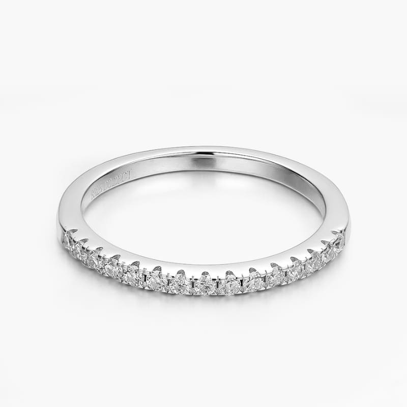Meia Aliança com Moissanite 1.5 mm