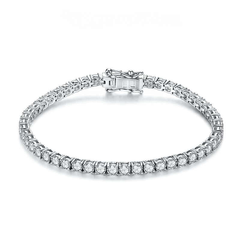 Pulseira rivieira em prata 925
