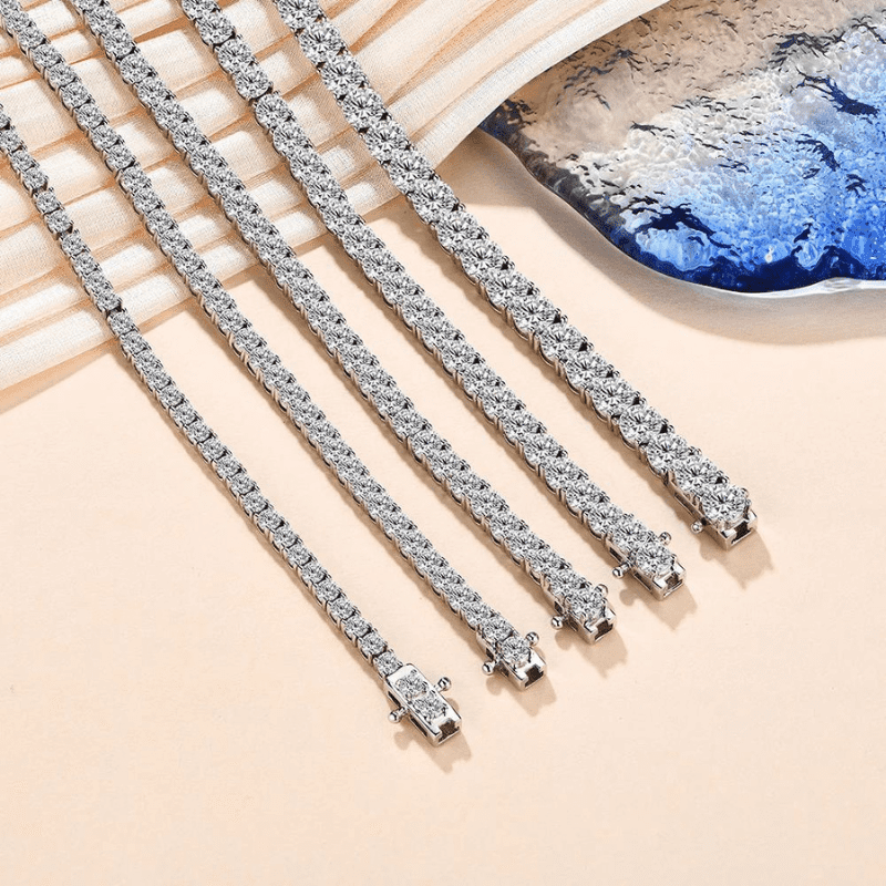 Pulseira rivieira em prata 925