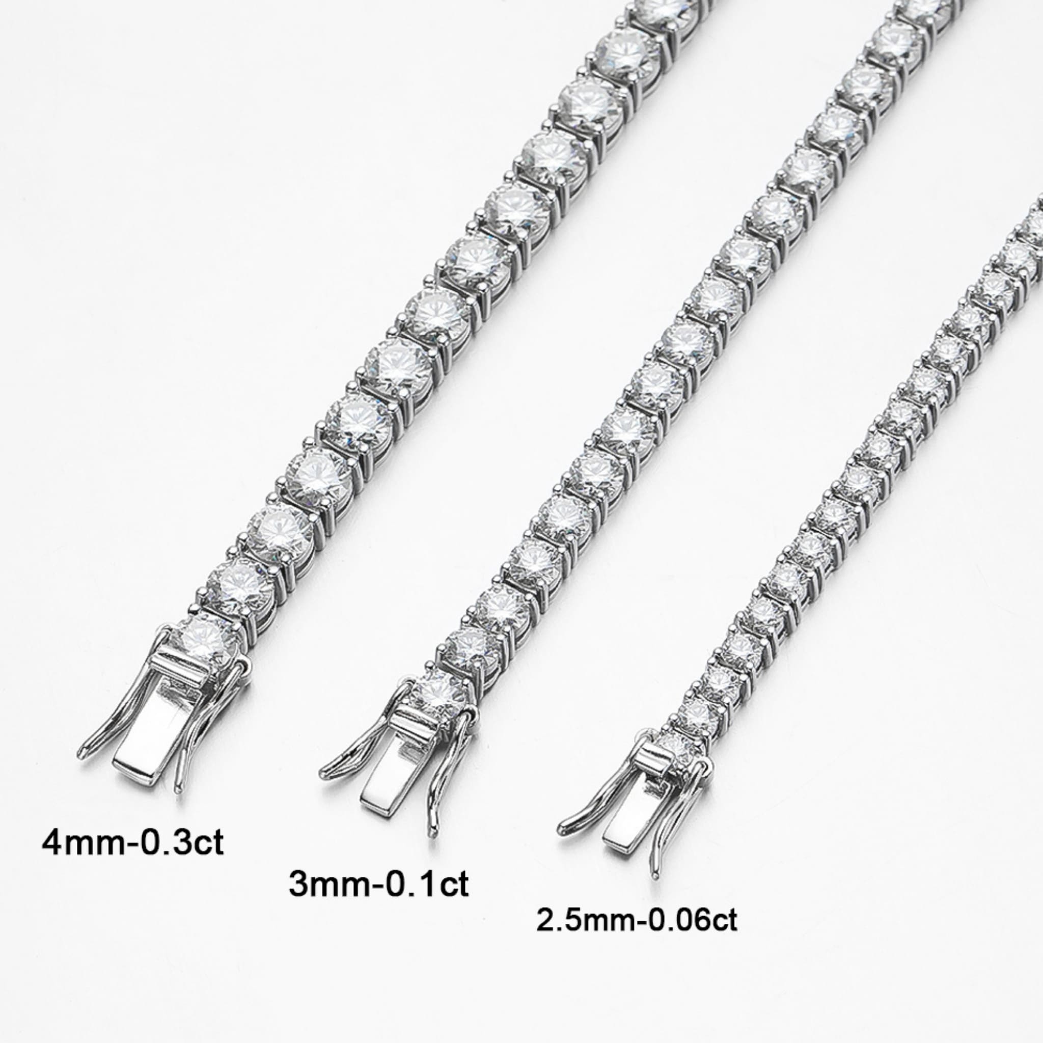 Pulseira Riviera Moissanite 3mm