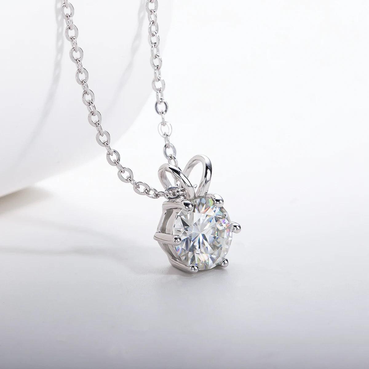 Colar Ponto de Luz Moissanite com 6 Garras - Essence