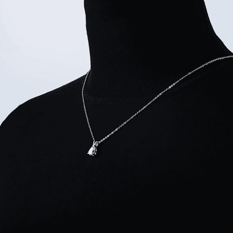 Colar Ponto de Luz Gota Moissanite 2.5 quilates