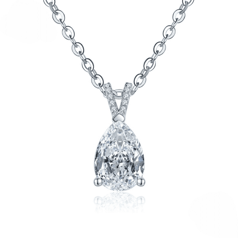 Colar Ponto de Luz Gota Moissanite 2.5 quilates