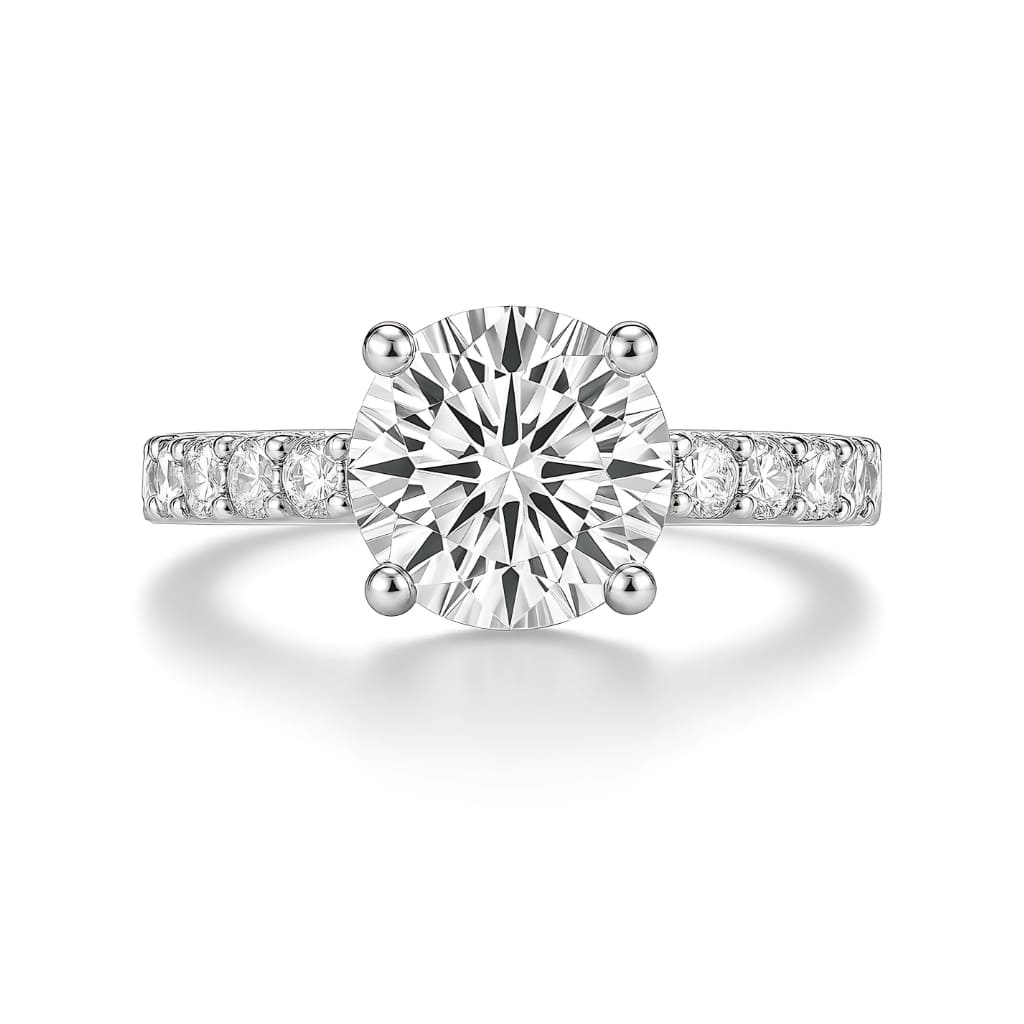 Anel de noivado Moissanite 4.3 quilates