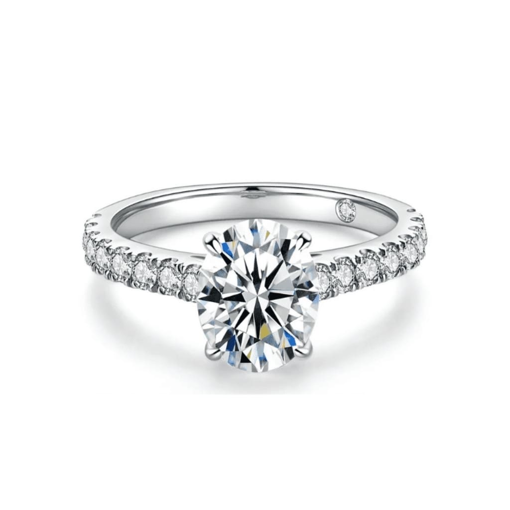 Anel de Noivado Moissanite 2 quilates