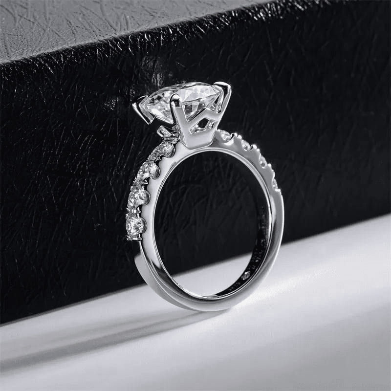 Anel de noivado Moissanite 4.3 quilates