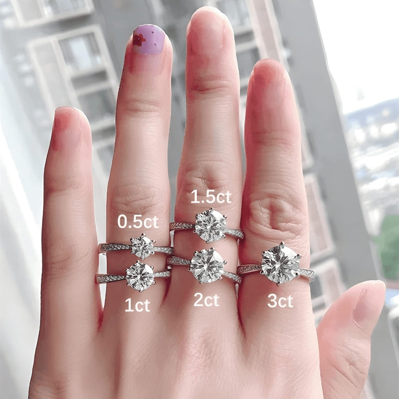 Anel de Noivado com Moissanite