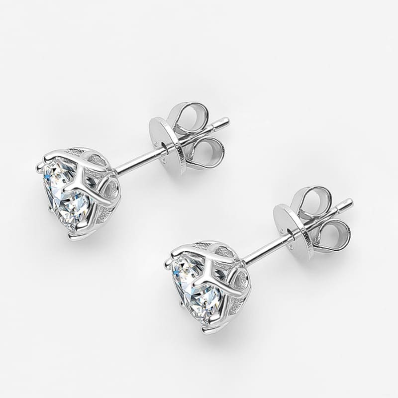 Brinco Ponto de Luz Moissanite 6 garras - Lady