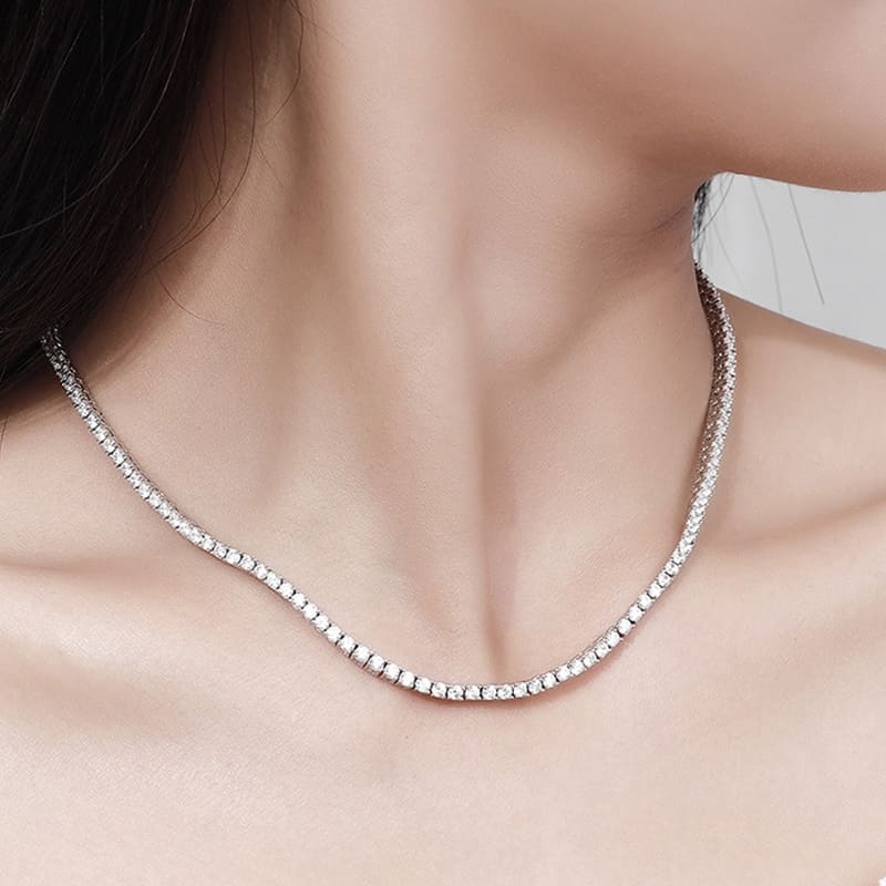 Colar Riviera Moissanite 2mm