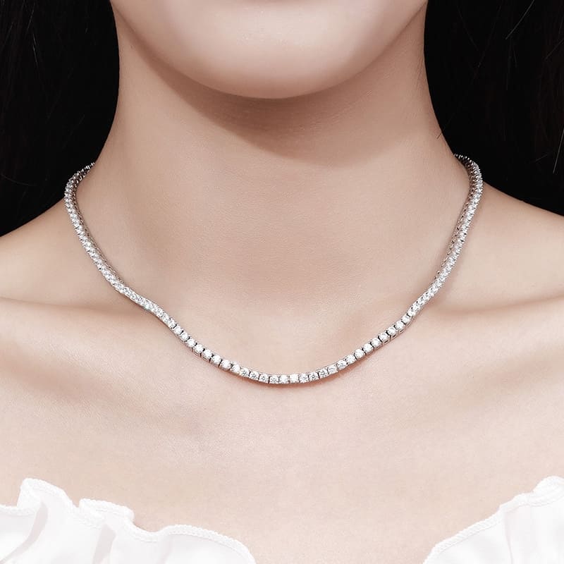 Colar Riviera Moissanite 2mm