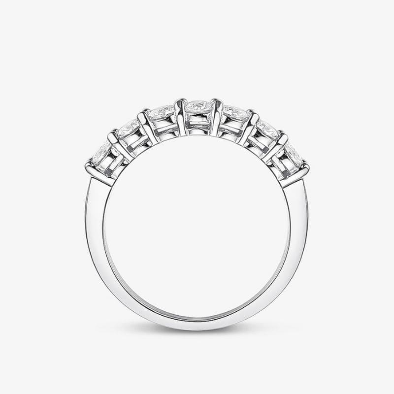 Meia Aliança com Moissanite 3 mm