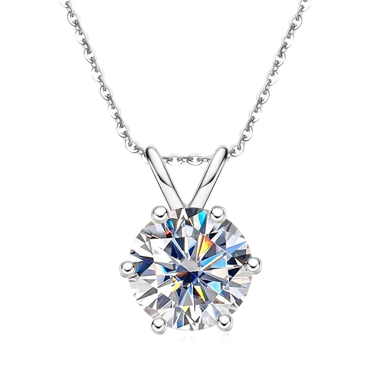 Colar Ponto de Luz Moissanite com 6 Garras - Essence