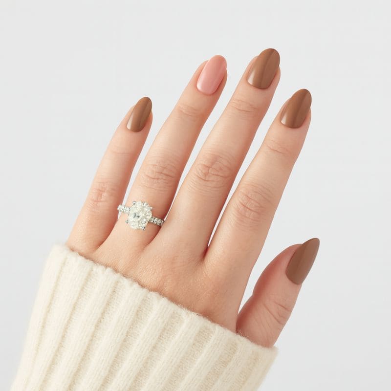 Anel de Noivado Moissanite 2 quilates